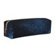 thumbnail image 1 of Fotbe Blue Glitter Retro Estuche para Lápices de Cuero con Estampado, Estuche con Cremallera Resistente, Organizador Compacto y Elegante para Papelería, 1 of 7