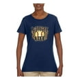 thumbnail image 3 of Softball Life Animal Print Girl Sports Womens Graphic T-Shirt, Navy, Large, 3 of 5