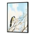 thumbnail image 3 of Designart 'Bird Sitting On Old Bare Tree With Blue Cloudy Sky' Traditional Framed Canvas Wall Art Print, 3 of 5