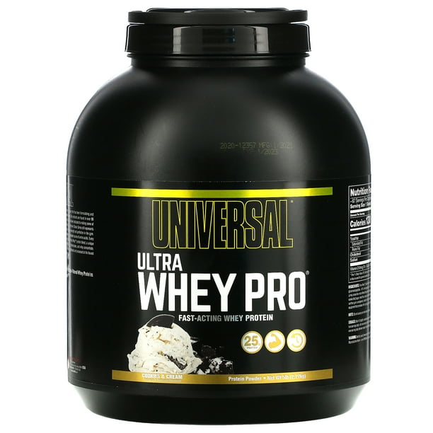 Universal Nutrition Ultra Whey Pro, Protein Powder, Cookies & Cream, 5
