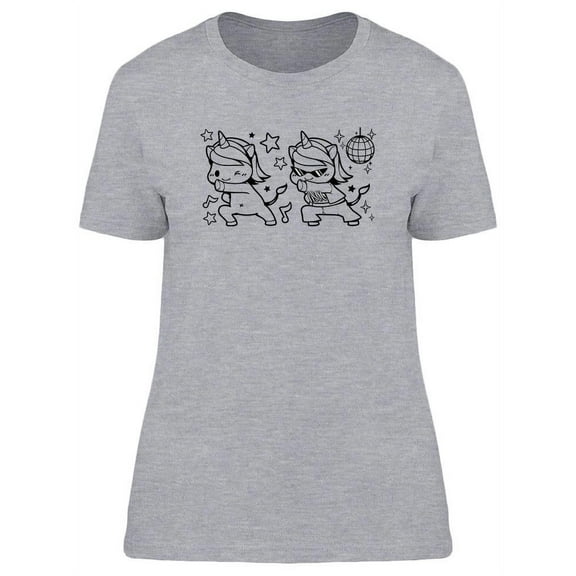 Dancing Unicorns T-Shirt Women -Image by Shutterstock, Female Medium