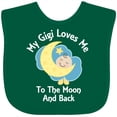 thumbnail image 3 of Inktastic Gigi Loves Me to the Moon and Back Boys or Girls Baby Bib, 3 of 4