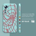 thumbnail image 3 of Case For Xiaomi 13 12 12S 11 11T 10 10S 9 9SE 8 8SE Pro Ultra Lite Colour Simple Liquid Silicone Case Marvel Spider-Man RED Line, 3 of 5