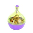 thumbnail image 3 of Fun Pet Bowl Feeder Roly Poly Food Leakage Ball Interactive Toy for Cat Dog Purple ABS, 3 of 11