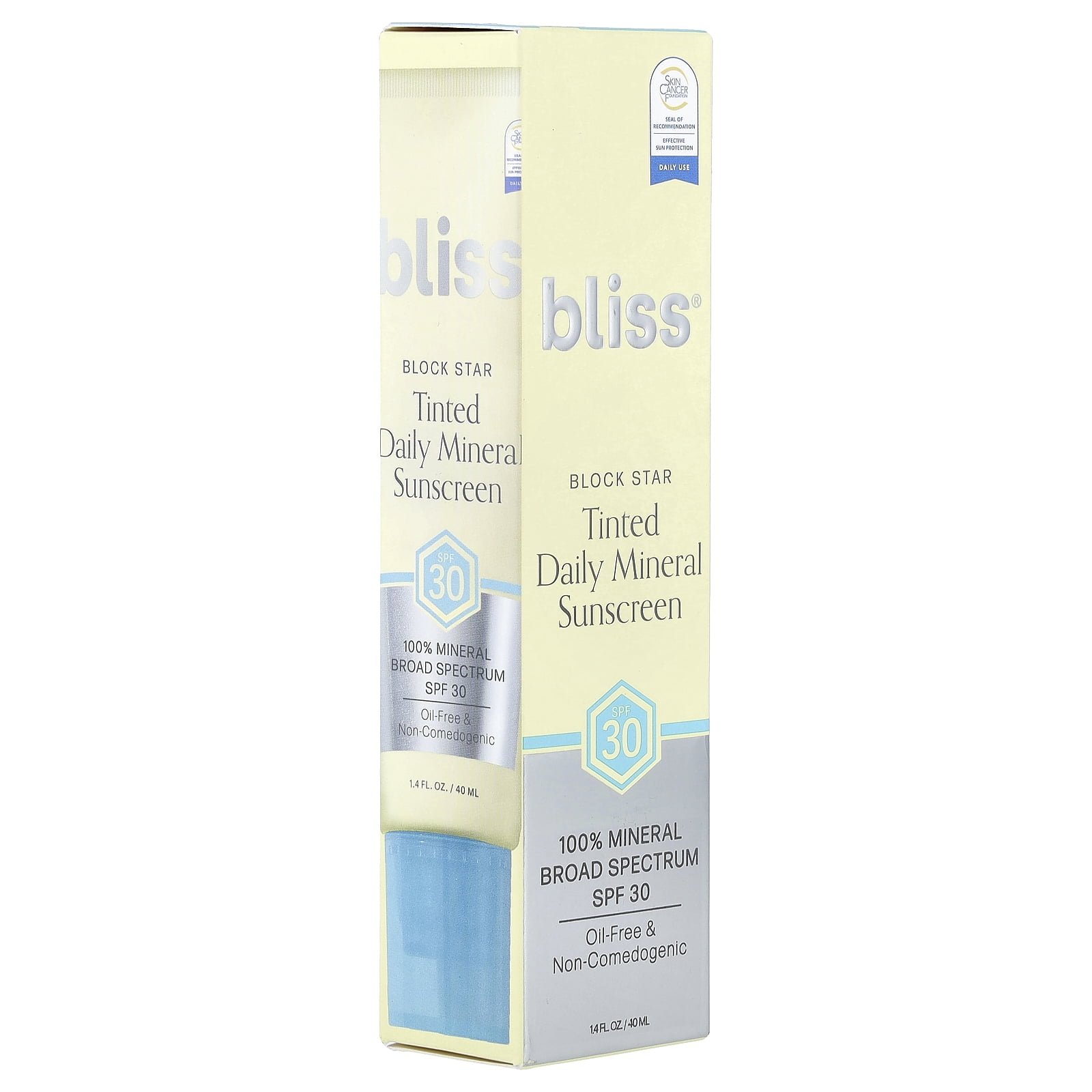 Bliss Block Star, Tinted Daily Mineral Sunscreen, SPF 30, 1.4 fl oz (40 ml)