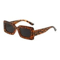 thumbnail image 2 of Driving Glasses Traveling Travel Summer Rectangle Sunglasses for Women Men Leopard Black Gray, 2 of 8