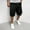 Style2-Black mens shorts, variant on Mceream Cargo Shorts for Men Below Knee Stretch Elastic Waist Drawsting Cargo Sweat Shorts Quick Dry Athletic Jogger Shorts Summer Casual Outdoor Hiking Short Pant with Pockets Army Green M