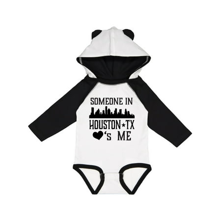 

Inktastic Houston Texas Someone Loves Me Skyline Gift Baby Boy or Baby Girl Long Sleeve Bodysuit