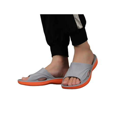 

Ferndule Mens Shower Slipper Slides Flip Flops Summer Outdoor Indoor Vacation Slippers