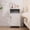 White, variant on ALBAD Metal Nightstand with Lockable Cabinet, Compact Mini Locker Bedside Table for Kids & Adults, Modern Steel Side Table for Bedroom, Dorm, or Living Room (Green)