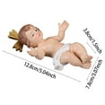 thumbnail image 2 of Jiibva Baby Jesus Statue Holy Infant With Crucifix Ornament Mini Jesus Figurine Home Church Christmas Craft Decoration, 2 of 7