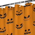 thumbnail image 3 of Halloween Pumpkin Face Silhouettes Shower Curtain 36"x72" ,Bathroom Decorative Shower Curtains Set with 12 Hooks,Modern Waterproof Washable Shower Curtain, 3 of 6