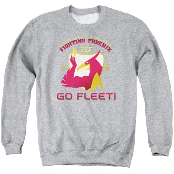 Star Trek Fighting Phoenix Adult Crewneck Sweatshirt Athletic Heather