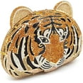 thumbnail image 3 of Baguery Tiger Rhinestone Clutch Purse for Women, Mini Crystal Evening Bag, Luxury Novelty Party Handbag Wedding Prom, 3 of 12