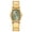Light Green, variant on Gold Quartz Watch for Men Luxury Classic 3ATM Waterproof Wrist Watches with Stainless Steel Oval Case and Band-Birthday Gifts Present-Sunray Gold Dial