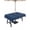 Navy Blue, variant on Outdoor Tablecloths with Umbrella Hole & Zipper, Tropical Palm Trees Round Tablecloths 60 Inch, Summer Coconut Trees Plants Navy Blue Waterproof Table Cloth, Patio/Pool/Picnic Table Covers