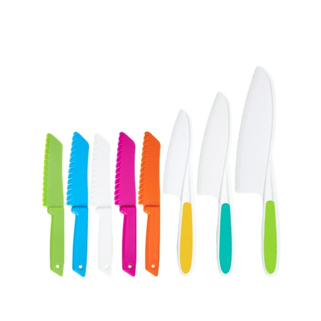serony Kids Cooking Sets Real Kitchen Tools Children Cutter Chef Set Cookware Cake Salad Versatile Dishes Cutting Ergonomic Handles Type 34