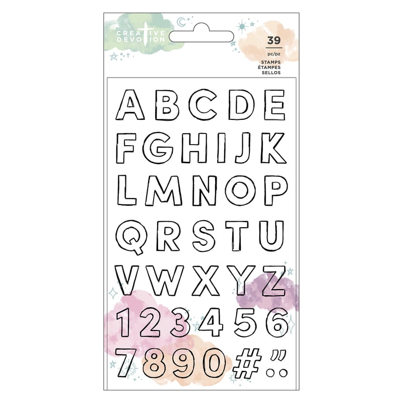 Alphabet Clear Stamp Set Draw Near Creative Devotion American Crafts Walmart Com