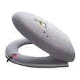 thumbnail image 1 of Bewildely Funda para asiento de inodoro fácil de limpiar, cálida y elegante, cómoda y cálida para invierno Juegos de accesorios de baño gris, 1 of 6