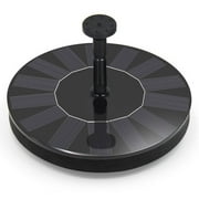 Solar Power 1.1W Floating Water Pump Round Panel With 4 Nozzles For Fountain Pool Garden Pond Submersible Aquarium
