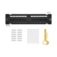 thumbnail image 5 of Monoprice 12-port Vertical Cat6 Mini Patch Panel With Screws, UL Listed, 110 Type (568A/B Compatible), 5 of 6