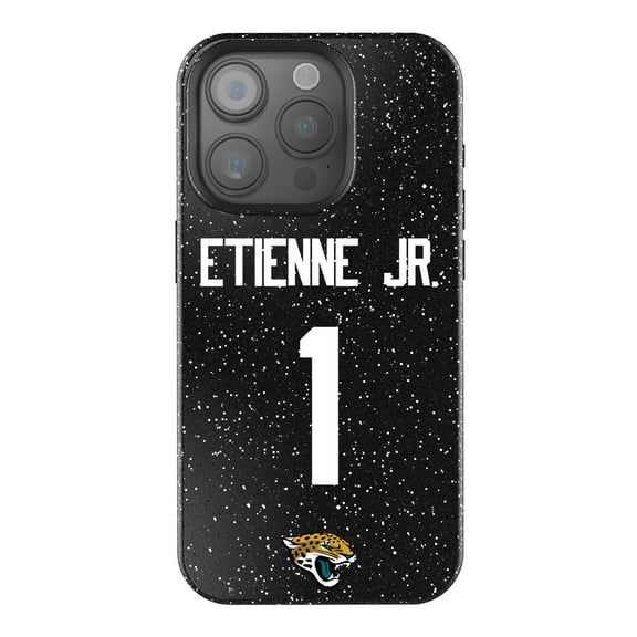 Keyscaper Travis Etienne Black Jacksonville Jaguars Bling iPhone Case