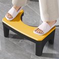 thumbnail image 4 of PPgejGEK Toilet Stool Squatting Poop Stool Bathroom Potty Step Stool Toilet Assistance Steps Step Stool Fits All Toilets Detachable Stackable, 4 of 7