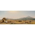 thumbnail image 2 of John Gadsby Chapman 18x9 Gold Ornate Wood Frame and Double Matted Museum Art Print Titled - Harvest on the Roman Campagna (1868), 2 of 4