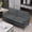 Light Gray, variant on CQSXDA 56 Inch Nordic Retro Cat Paw Leather Sofa Loveseat with Pillow Back Design Relaxing Living Room Chair for Casual Seating, Brown