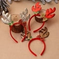 thumbnail image 4 of Bearachild Diademas navideñas para fiesta, regalo para niños, accesorios para el cabello para Festival, adornos de cuernos brillantes, diadema de alce, Kits de decoración para fiestas Oro Bearachild HA069516-02, 4 of 6