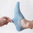 thumbnail image 5 of No Show Socks, Ultra Thin Breathable Mesh Non Slip Invisible Liner Socks for Flats and Sneakers for Women and Men, Blue, 5 of 6