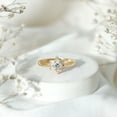thumbnail image 5 of Rosec Jewels Certified Lab Grown Diamond Designer Engagement Ring (EF-VS Quality), 10K Yellow Gold, US 3.50, 5 of 9