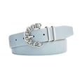 thumbnail image 3 of Steve Madden Women’s Chain-Buckle Belt, Pastel Blue, Medium, 3 of 3