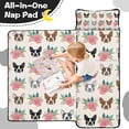 thumbnail image 4 of Boston Terrier Dog and Flower Florals Toddler Nap Mats for Kids Preschool,Sleeping Mat Bag or Kids,Toddler Sleeping Bag,Toddler Nap Mat or Daycare, 4 of 6