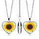 thumbnail image 3 of Nuevo collar de piedras preciosas del tiempo de girasol colgante de amor de doble cara ANGGREK Descripción de la referencia, 3 of 5