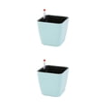 thumbnail image 2 of Wosthever Macetas duraderas para plantas de interior y exterior y verduras maceta de riego automático azul hielo 14*13*10,5 azul hielo 14*13*10.5 2Conjunto, 2 of 6
