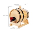 thumbnail image 2 of TEHAUX 1 Set Wood Barrel for Aging Barrels Light Brown Dispensing Family Users Restaurant Use, 2 of 6
