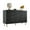 black, variant on Home Bedroom 8 Drawer Double Dresser, Modern Chest with Generous Deep Drawers and Wide Top, Wooden Storage Organizer for Living Room, Hallway, and Kids Room,