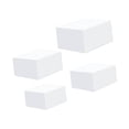 thumbnail image 4 of Lipstore 4 Pieces Acrylic Cube Display Box Riser for Catering Collection Collectibles White M, 4 of 8