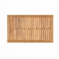 thumbnail image 6 of Kselythan Patio Chairs 3 Piece Acacia Wood Tabletop Conversation Set, Coffee Table With 2 Upholstered Chairs Weather Resistant Bistro Set For Porch Lawn Garden, 6 of 8