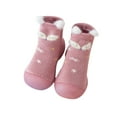 thumbnail image 4 of Baby Shoes Toddler Boys Girls Walking Socks Shoes Soft Rubber Sole Non Floor Cotton Socks Shoes Winter Warm Shoes Socks for Toddler 2-2.5 Years, 4 of 4