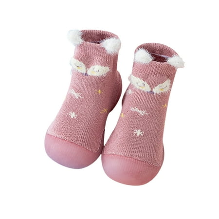 

JDEFEG Girls Shoes Size 3 Boys Girls Animal Cartoon Socks Shoes Toddler Warmthe Floor Socks Non Slip Prewalker Shoes Baby Boy Crib Shoe Pink 18
