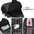 thumbnail image 4 of Sling Backpack,Black Halloween Dancing Skeleton Pattern Sling Bag with Water Bottle Holder,Waterproof Sling Bag for Men/Women with Headphone Jack for Hiking,Travel, 4 of 6