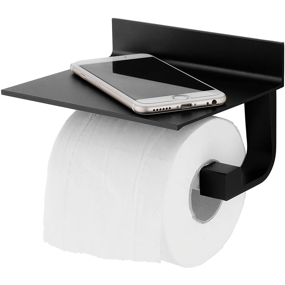 Details about Toilet Paper Holder With Phone Self Brushed Stainless