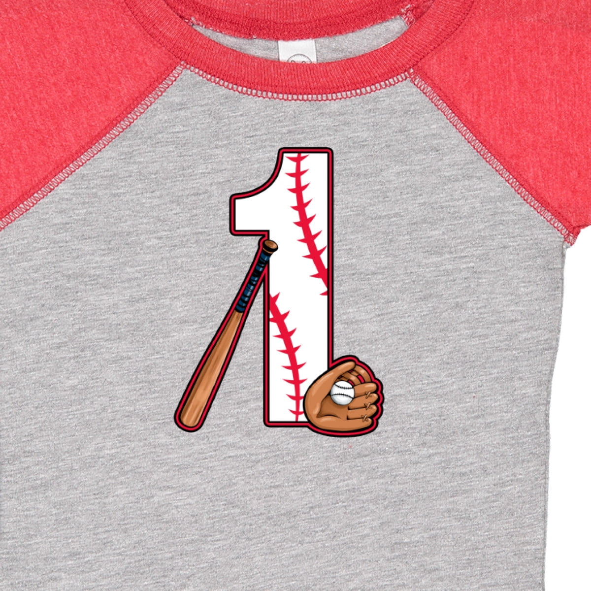 Inktastic Baseball First Birthday One Year Old Boys or Girls Baby Bodysuit