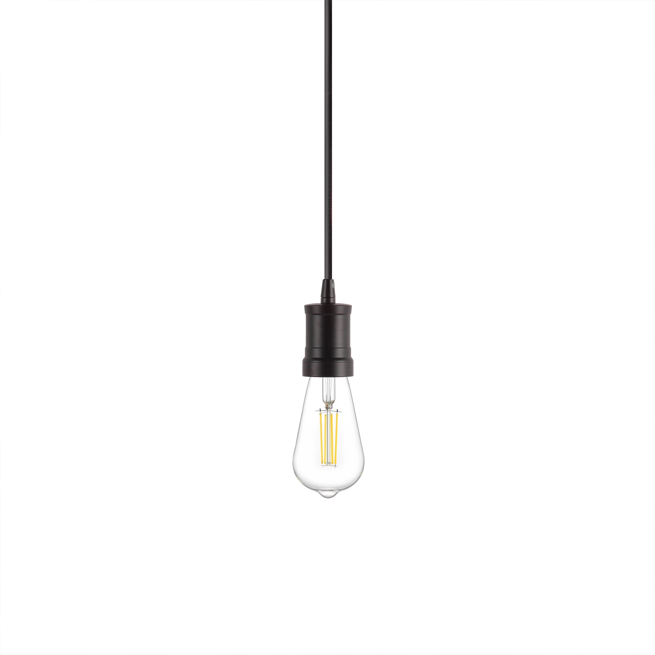 Better Homes & Gardens Bronze Pendant Ceiling Light with 126 in Adjustable Fabric Cord