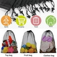 thumbnail image 4 of Baby Storage for Clothes Container for Storage 1pc Small Mesh Camping Bags Drawstring Bag Durable Mesh Small Storage Bags Drawstring Mesh Bag For Toys Laundry, 4 of 7