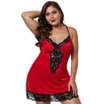 thumbnail image 1 of Ropa interior sexy tentadora Europa y América Pijamas sexys Camisón de talla grande Falda de tirantes sexy para mujer, 1 of 6
