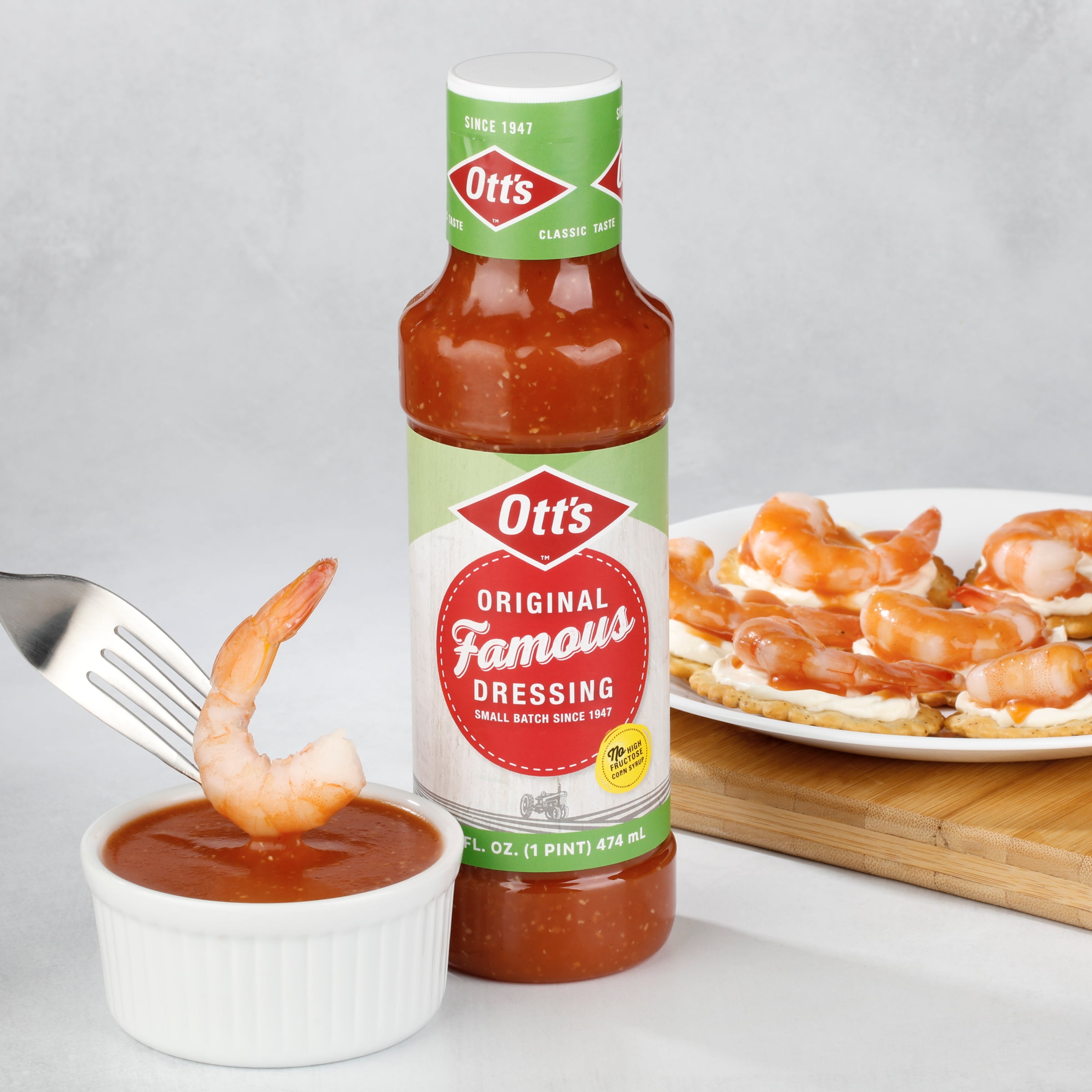 (3 pack) Ott's Original Famous Salad Dressing, 16 fl oz Bottle