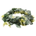 thumbnail image 3 of Eucalyptus Wreath Farmhouse Decor, Green Wreath Front Door Farmhouse Artificial Wreath Spring Summer, 3 of 5